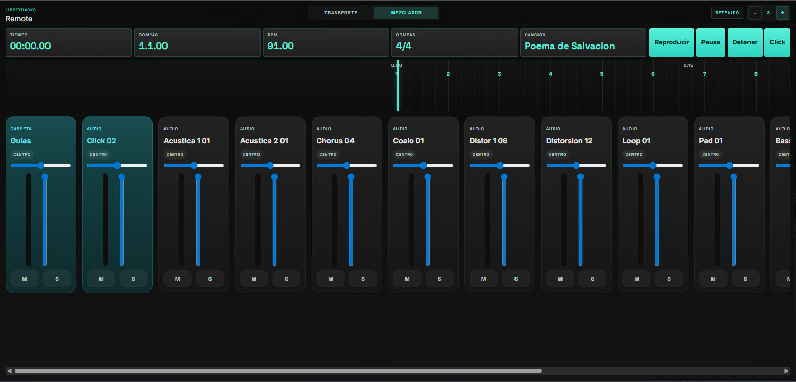 Mixer remote